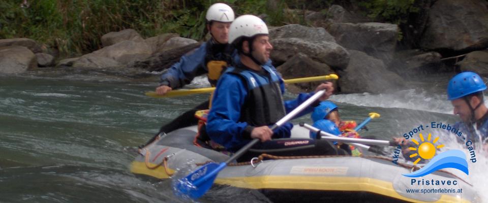 Rafting auf der Isel in Osttirol