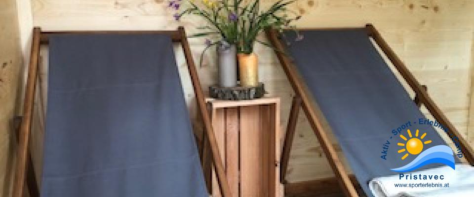 Wellness Sauna mit Feuerofen Tiny Home 
