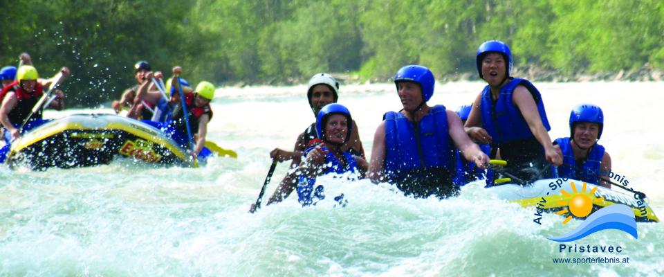 Rafting auf der Isel in Osttirol